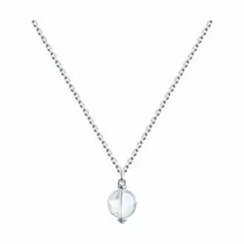 Серебряное колье с кристаллом Swarovski