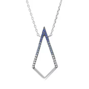 Серебряное колье с кубическим цирконием