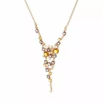 Серебряное колье с кварцем