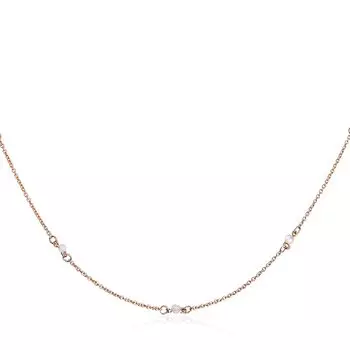 Серебряное колье с лунным камнем