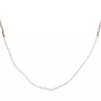 Серебряное колье с лунным камнем