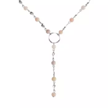 Серебряное колье с натуральными опалами