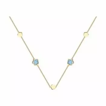 Серебряное колье с перламутром