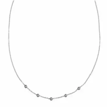 Серебряное колье с плетением "Якорное"