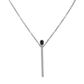 Серебряное колье с раухтопазами и удлинением плетение "Якорное"