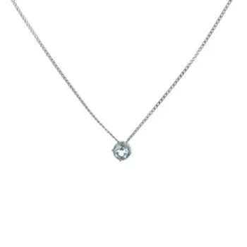 Серебряное колье с топазом