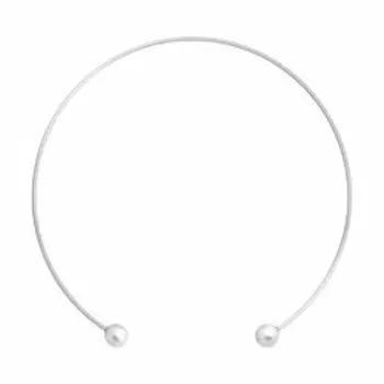 Серебряное колье с жемчугом