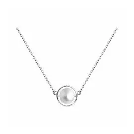 Серебряное колье с жемчугом