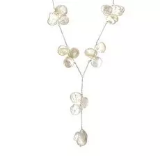 Серебряное колье с жемчугом