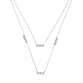 Серебряное колье 925 пробы