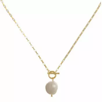 Серебряное колье с жемчугом Барокко