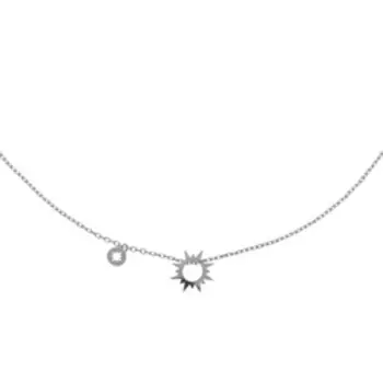 Серебряное колье "Солнце и звезда"