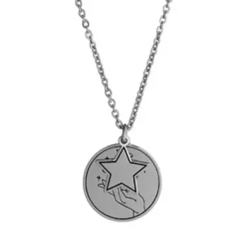 Серебряное колье "Звезда желания"