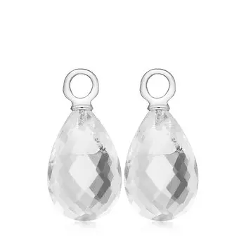 Серебряные подвески для серег с горным хрусталем