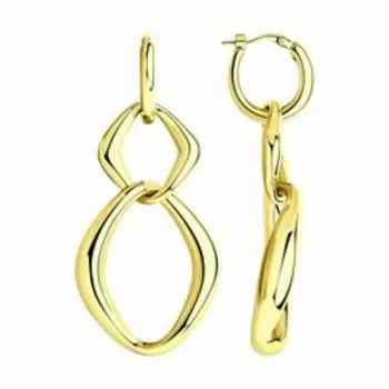 Серьги из золочёного серебра