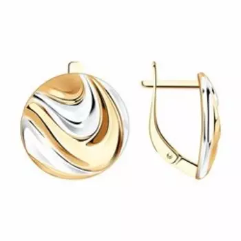 Серьги из золочёного серебра