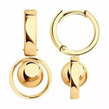 Серебряные серьги-конго