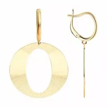 Серьги из золочёного серебра