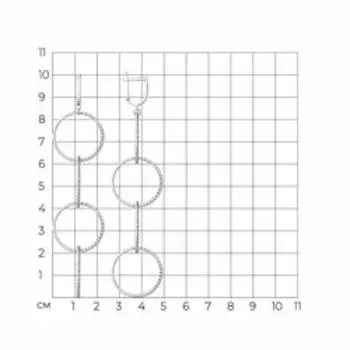 Серьги из серебра с алмазной гранью