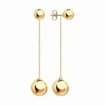 Серьги из золоченого серебра