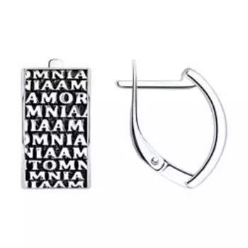 Серебряные серьги