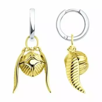 Серьги из золочёного серебра