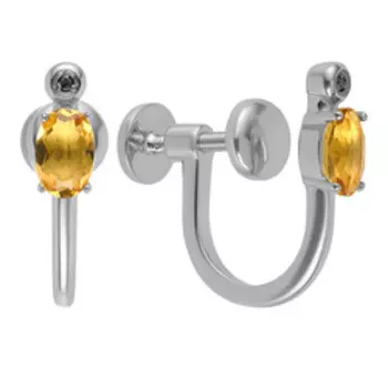 Серебряные серьги-клипсы 925 пробы