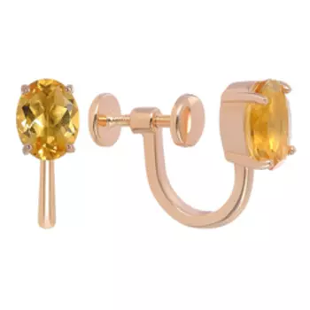 Серебряные серьги-клипсы 925 пробы