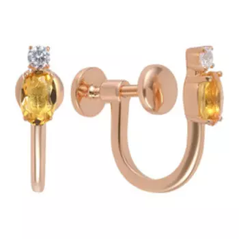 Серебряные серьги-клипсы 925 пробы