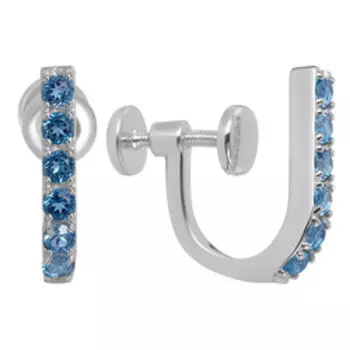 Серебряные серьги-клипсы 925 пробы