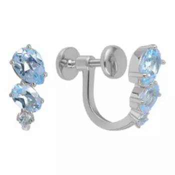 Серебряные серьги-клипсы 925 пробы