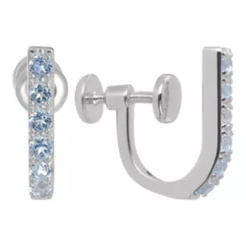 Серебряные серьги-клипсы 925 пробы