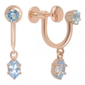 Серебряные серьги-клипсы 925 пробы