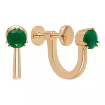 Серебряные серьги-клипсы 925 пробы