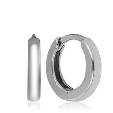 Серебряные серьги-кольца