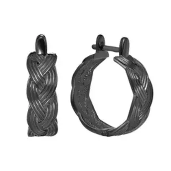 Серебряные серьги-конго