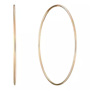 Серебряные серьги-конго