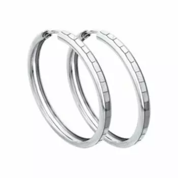 Серебряные серьги-конго