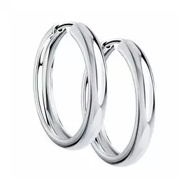 Серебряные серьги-конго