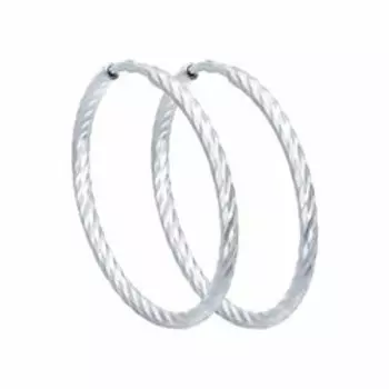 Серебряные серьги-конго