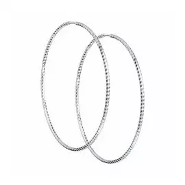 Серебряные серьги-конго