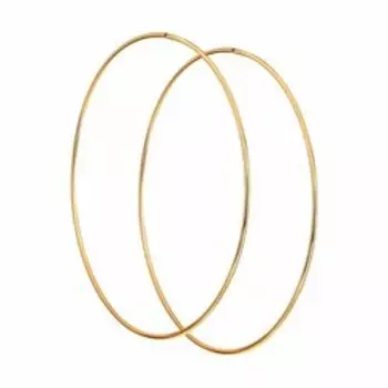 Серебряные серьги-конго