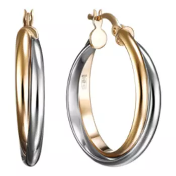 Серебряные серьги-конго 925 пробы