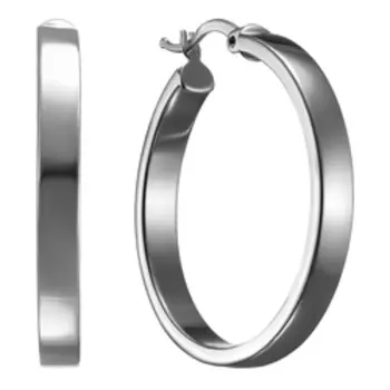 Серебряные серьги-конго