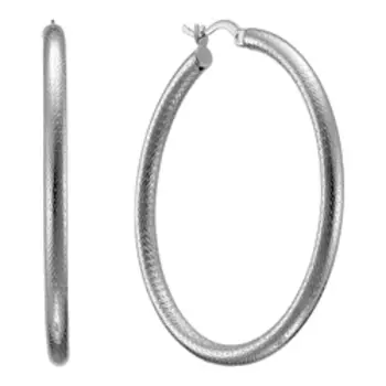 Серебряные серьги-конго