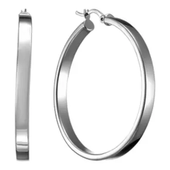 Серебряные серьги-конго