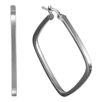 Серебряные серьги-конго