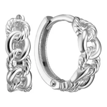 Серебряные серьги-конго