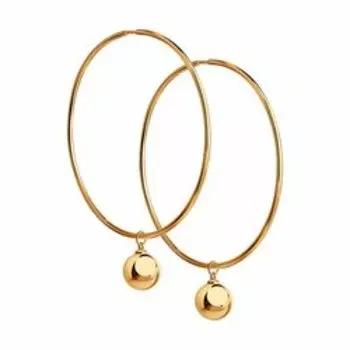 Серьги из золочёного серебра