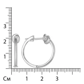Серебряные серьги-конго